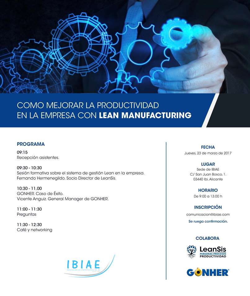 CÓMO MEJORAR LA PRODUCTIVIDAD DE LA EMPRESA CON LEAN MANUFACTURING – IBIAE