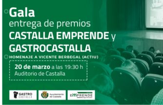 Gala Castalla Emprende, GastroCastalla y homenaje a Vicent Berbegal (ACTIU)