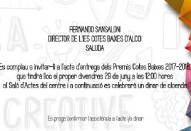 IBIAE estará en la entrega de Premios del IES Cotes Baixes de Alcoy