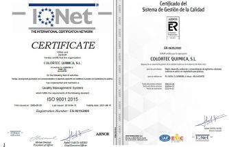 COLORTEC QUIMICA SL se adapta a la norma ISO 9001:2015