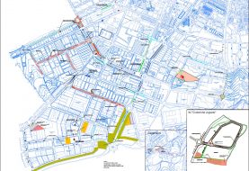 Plano de obras en el polígono de Ibi
