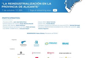 La reindustrialización en la provincia de Alicante