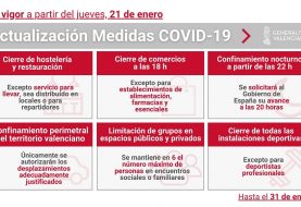 Nuevas medidas de la Generalitat Valenciana frente al coronavirus