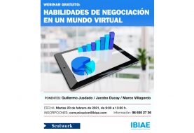 Webinar gratuito: 'Habilidades de negociación en un mundo virtual'
