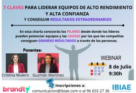 Webinar: 'Siete claves para liderar equipos de alto rendimiento y confianza para conseguir resultados extraordinarios'