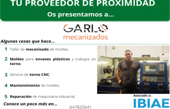 Proveedor de Proximidad: GARLO MECANIZADOS