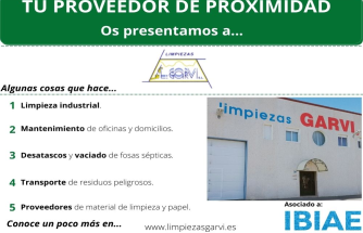 PROVEEDOR DE PROXIMIDAD: LIMPIEZAS GARVI