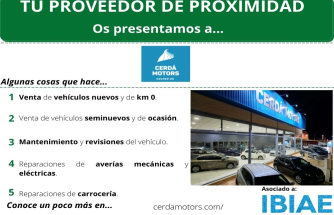 PROVEEDOR DE PROXIMIDAD: CERDÁ MOTORS