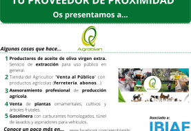 PROVEEDOR DE PROXIMIDAD: ALMAZARA Y BODEGA AGROBLAN, S.L.