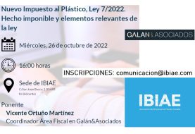 Jornada: 'Nuevo impuesto al plástico - elementos relevantes de la Ley 7/2022'