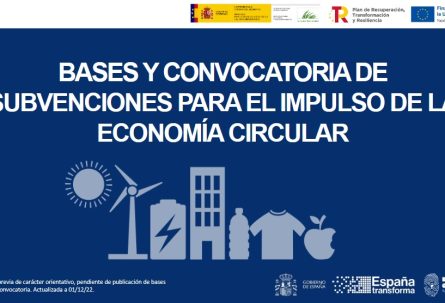 Ayudas al impulso de la economía circular,             en el marco del PERTE de economía circular (línea de acción 2)