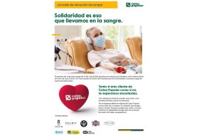 Jornada de donación de sangre en la oficina de Caixa Popular en Ibi