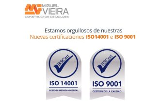 MIGUEL VIEIRA obtiene las certificaciones ISO 9001 e ISO 14001