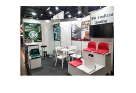 FANBASE de INDUSTRIAS PÉREZ BELLOT expone sus asientos para entornos deportivos en FSB de Colonia