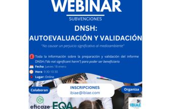 Webinar (subvenciones): DNSH, autoevaluación y validación