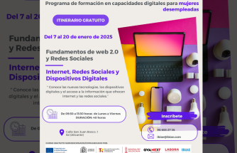 Programa gratuito de formación digital para mujeres desempleadas