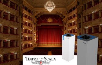 La papelera de reciclaje Alicante de CERVIC ENVIRONMENT se instala en el Teatro alla Scala de Milán