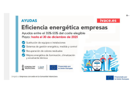 Ayudas IVACE 2025 para la eficiencia energética en empresas