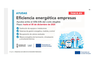 Ayudas IVACE 2025 para la eficiencia energética en empresas
