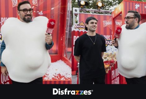 DISFRAZZES crea una mascota gigante con forma de palomita para RISI en los Gen Z Awards