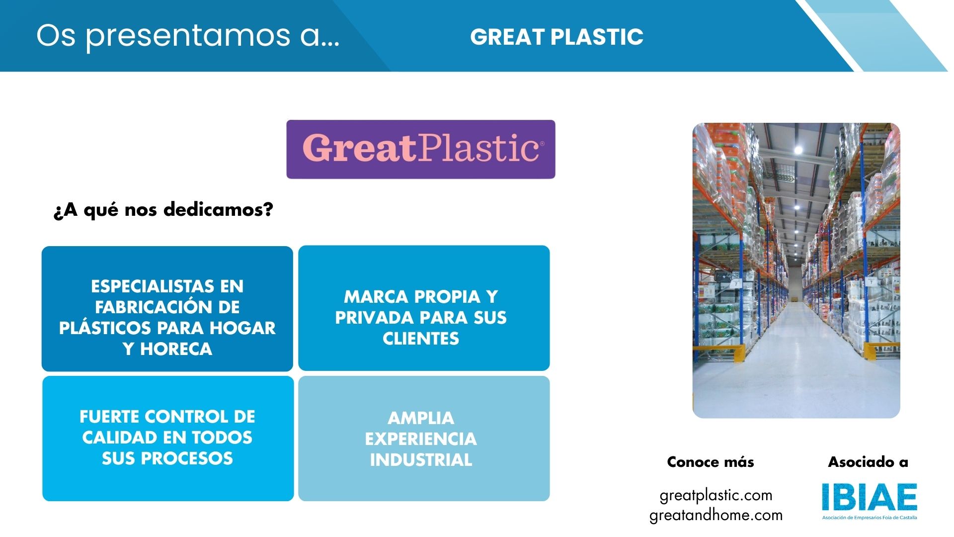 Great Plastic: más de 25 años fabricando soluciones plásticas reutilizables desde Castalla