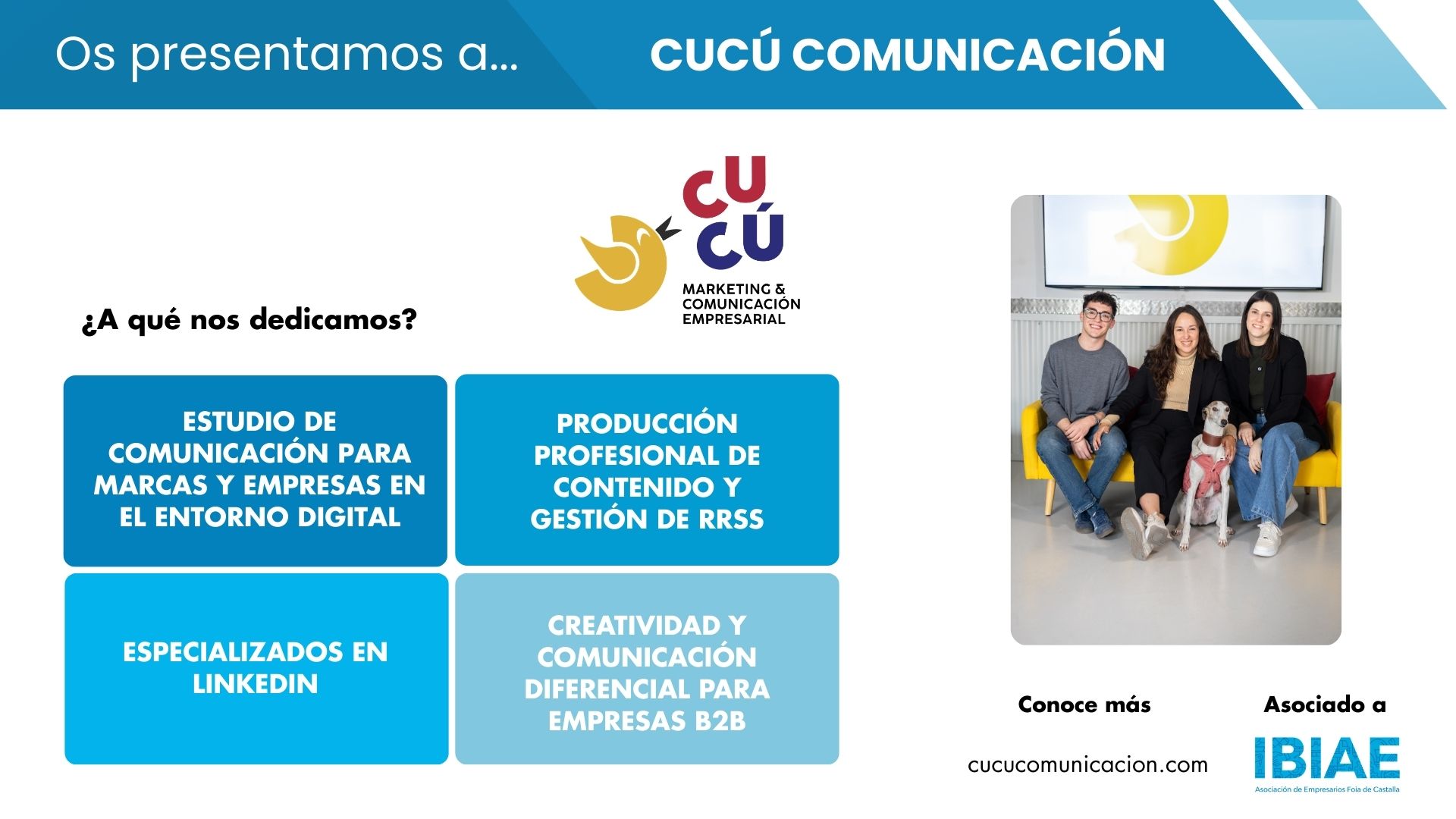 CUCÚ COMUNICACIÓN impulsa la visibilidad digital y audiovisual de las empresas desde Castalla