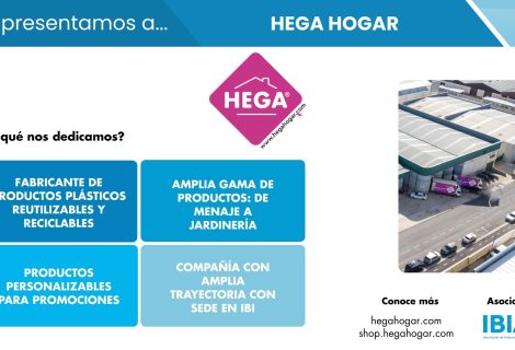 HEGA HOGAR, fabricante internacional de productos plásticos reutilizables y reciclables para el hogar y promociones