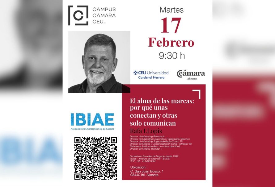 Jornada en IBIAE: 'El alma de las marcas: por qué unas conectan y otras solo comunican', con Rafa Llopis