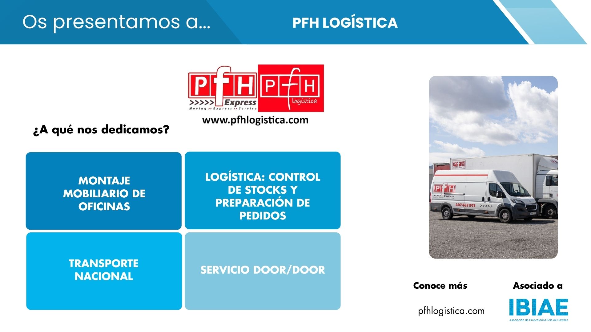 PFH LOGÍSTICA: más de 30 años ofreciendo soluciones integrales en transporte y logística