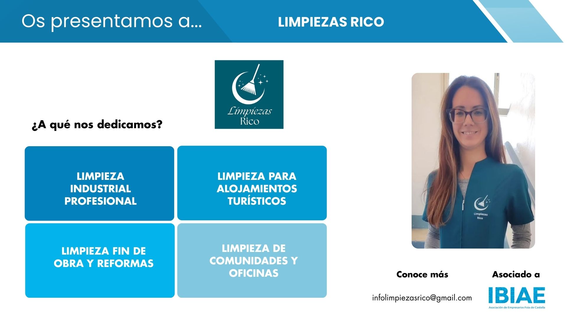 LIMPIEZAS RICO ofrece servicios de limpieza industrial, turística y fin de obra en la Foia de Castalla