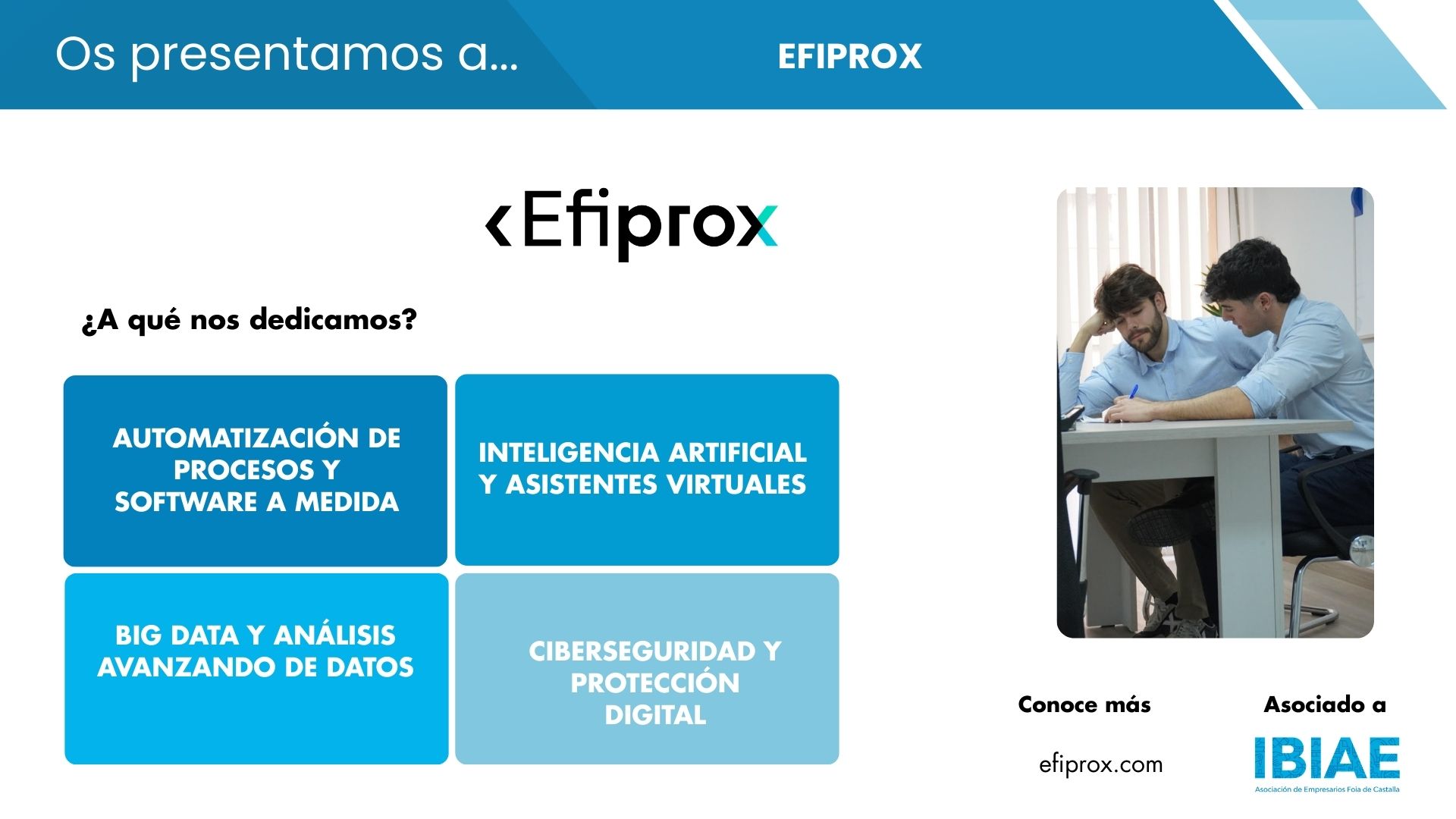 EFIPROX impulsa la digitalización empresarial con soluciones a medida en software e inteligencia artificial