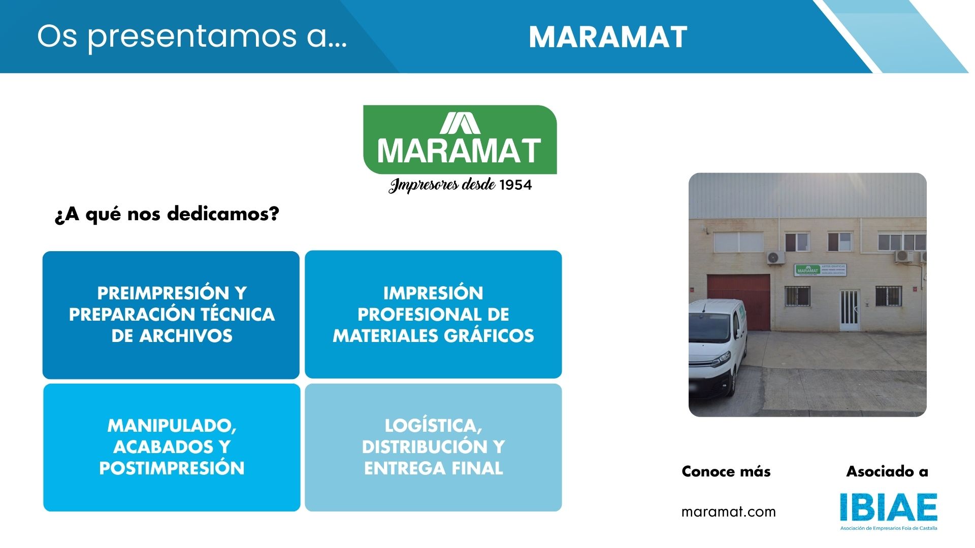 MARAMAT ofrece soluciones integrales de impresión y producción gráfica para empresas