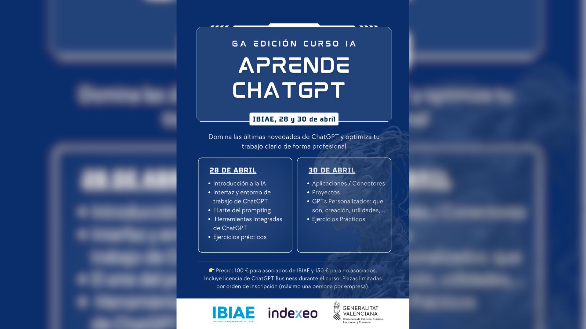 Curso de ChatGPT en IBIAE: formación práctica para mejorar la productividad empresarial