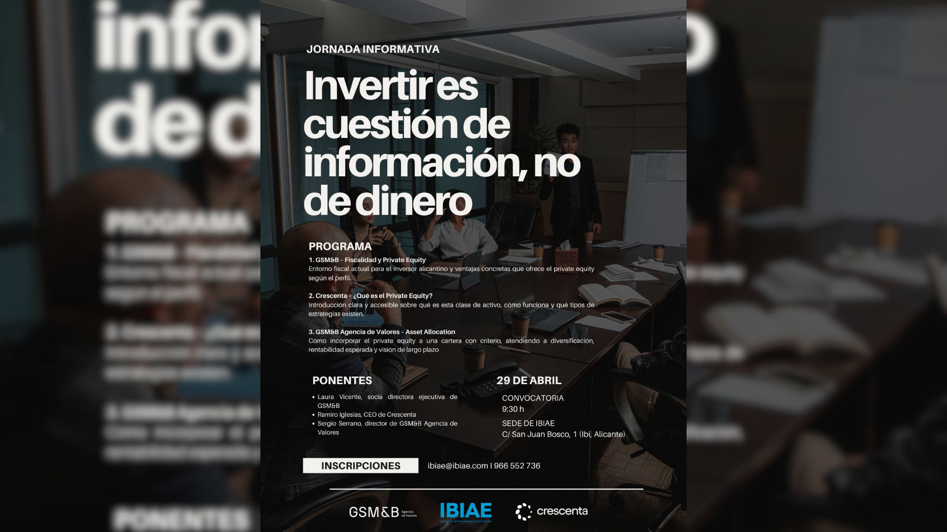 Invertir mejor empieza por entender: IBIAE organiza una jornada sobre información y estrategia financiera