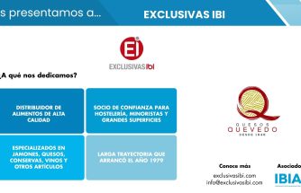 EXCLUSIVAS IBI, distribución alimentaria de calidad para hostelería y comercio desde 1979