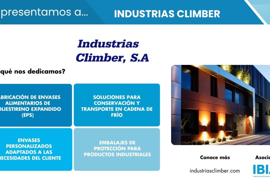 INDUSTRIAS CLIMBER fabrica soluciones de embalaje en poliestireno expandido desde 1988