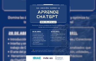 IBIAE organiza la 6ª edición del curso «Aprende ChatGPT»