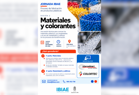 IBIAE celebra una nueva sesión de su Programa de formación interno del plástico centrada en materiales y colorantes