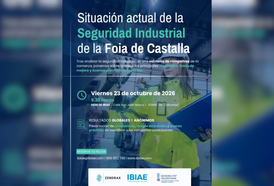 IBIAE presenta los resultados de un estudio sobre la seguridad industrial en la Foia de Castalla